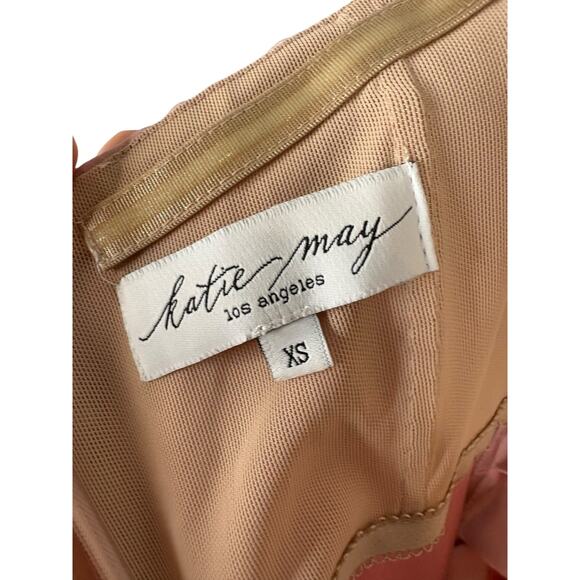 Katie May Taylor Strapless Gown Satin Party Formal Wedding Gala Prom Pink Sz XS - Picture 9 of 10